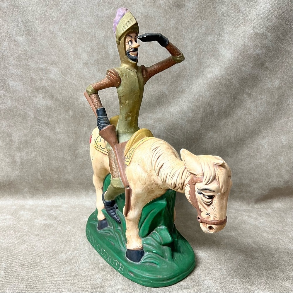 Don Quixote On the Quest Figurine - Ceramic Historical Literary Art statue